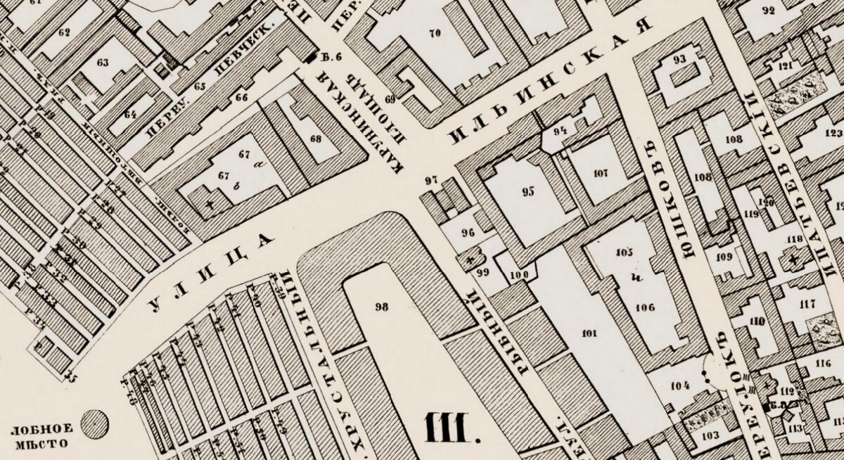 Хотевский план Москвы 1852 года