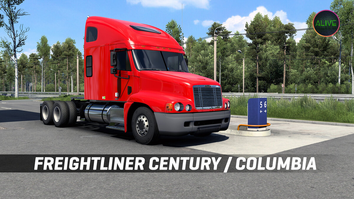 Обзор мода Freightliner Century / Columbia для Euro Truck Simulator 2. |  TheAlive55 | Дзен