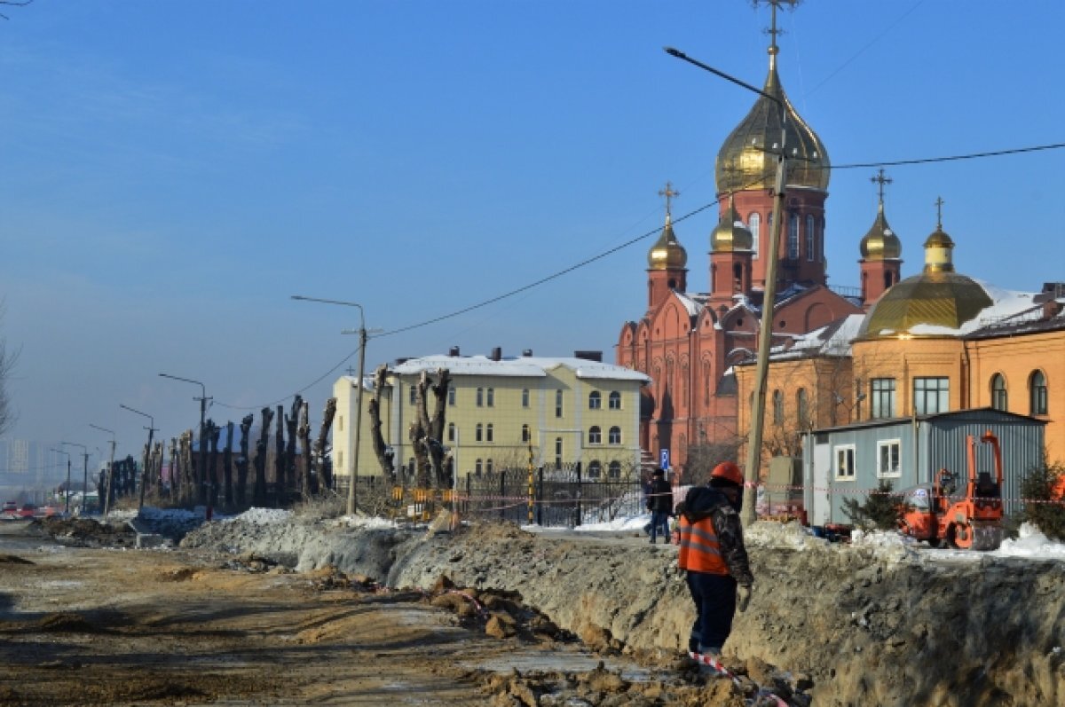    Ведутся подготовительные работы для строительства инженерных сетей.