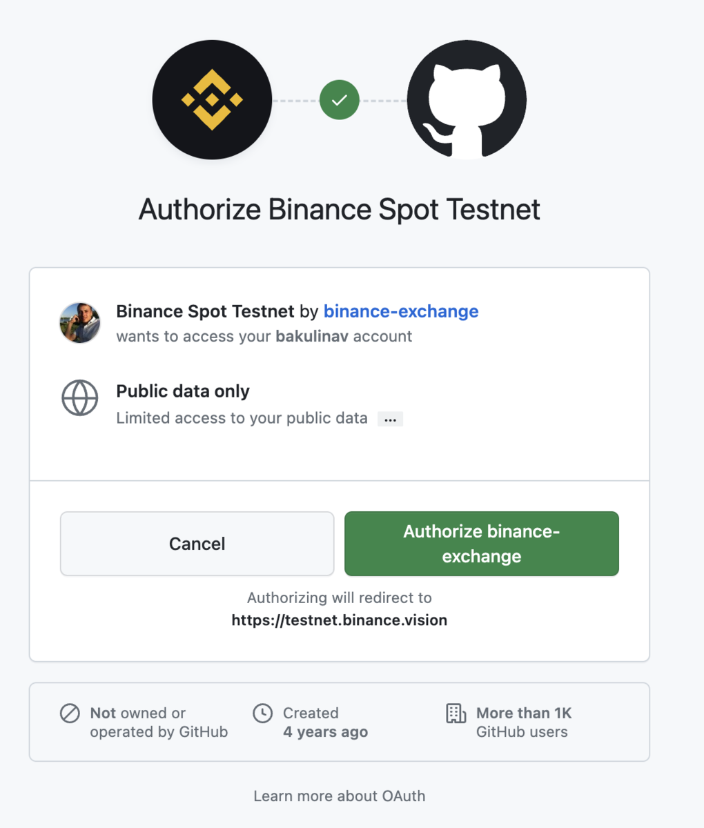 Подключение к тестовой сети Binance по API | Записки Бакулина | Дзен