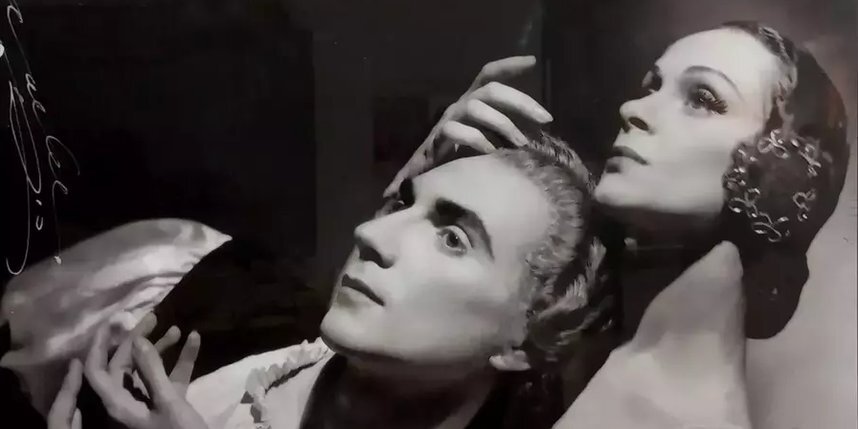    Татьяна Лескова и Артур Ферейра в балете "Жизель". Рио-де-Жанейро, 1950-е гг. Из личного архива Елены Серебряковой.