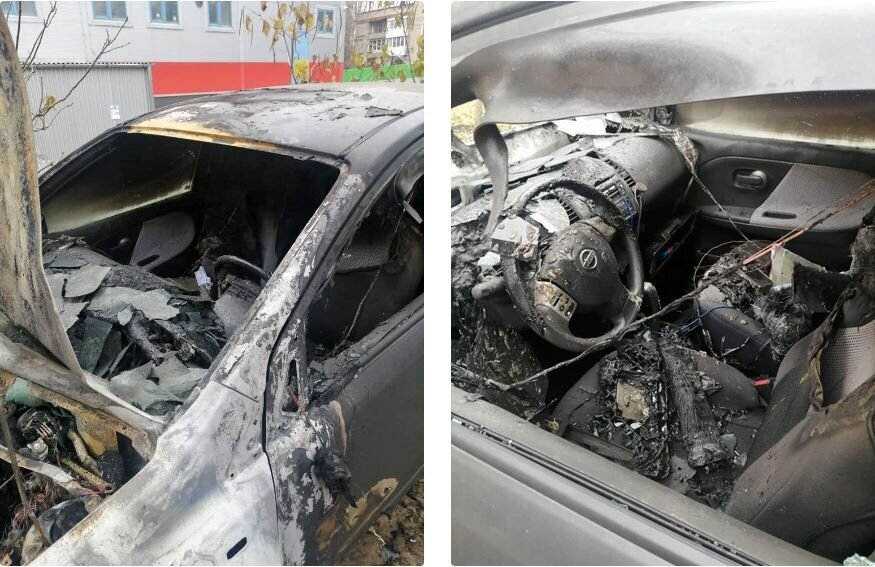    Похоже, пламенная страсть, которой воспылала поклонница к Светлане, была настолько сильной, что перекинулась на её автомобиль. Фото: архив героини материала.