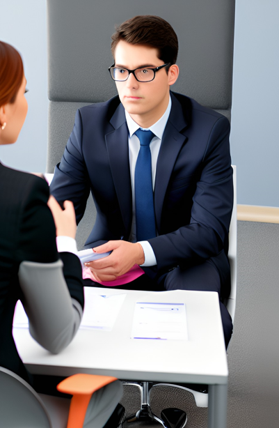 Собеседование. Картинка создана автором