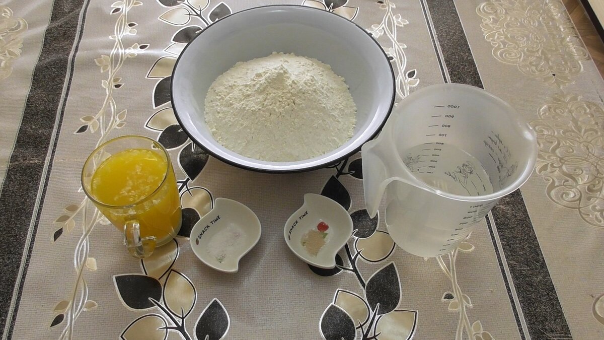 Ингредиенты к тесту для назука