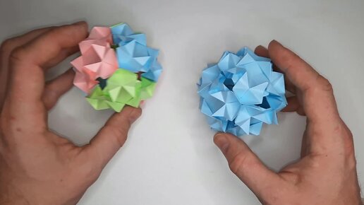 Объемные звездочки из бумаги оригами / Origami Star 3D