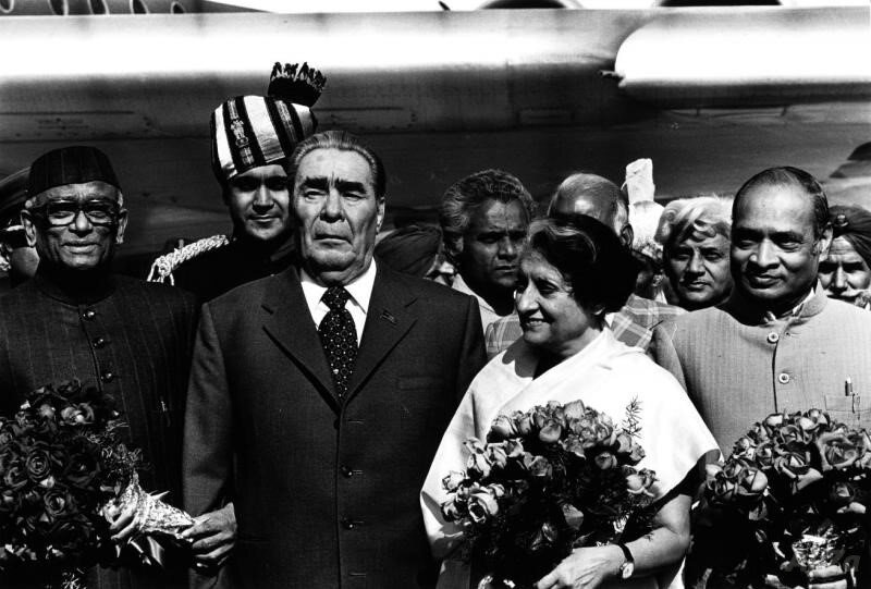 Л.И. Брежнев в Индии источник m.russiainphoto.ru