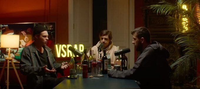    Влад Коноплев, Константин Плотников и Букер (ведущий подкаста VSRAP) Иван Ковальчук