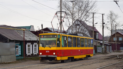 Трамвай Tatra T6B5SU-3170. Покатушки по Барнаулу.