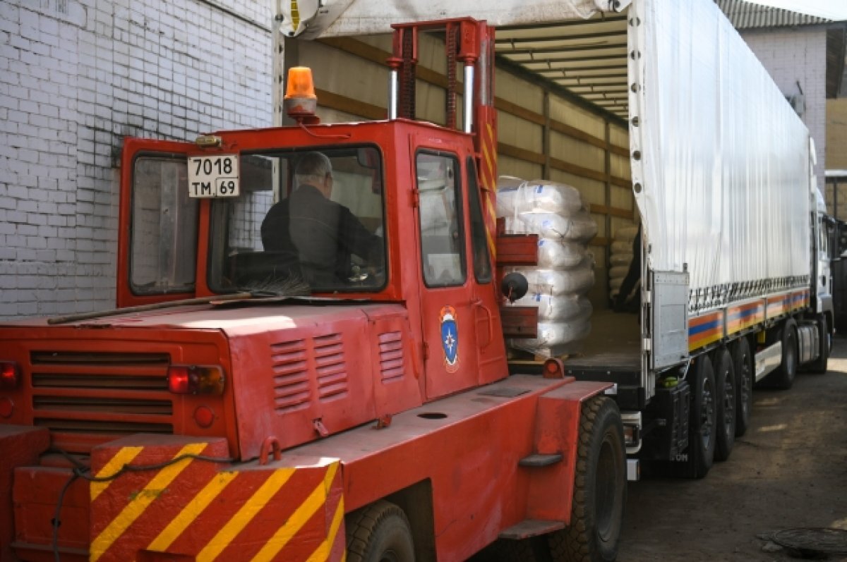    Из Тверской области отправлено 23 тонны гуманитарного груза в Бердянск