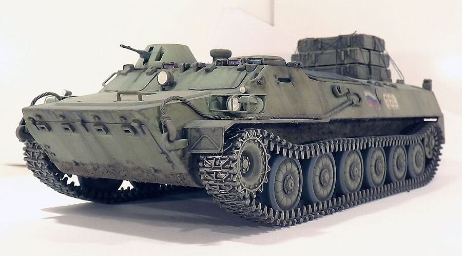 МТ-ЛБ в боевом состоянии