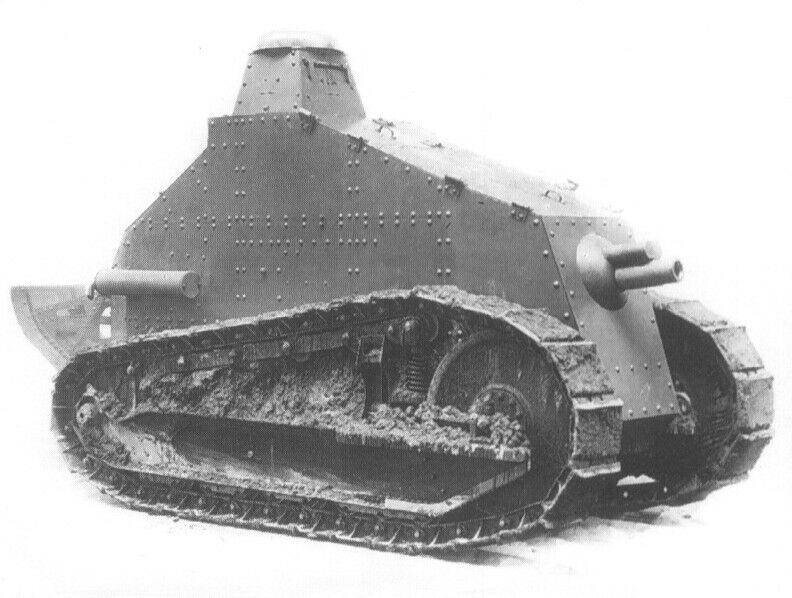 Прототип танка поддержки Renault FZ январь 1918 года