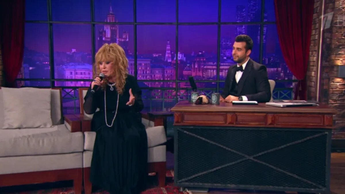 Алла Пугачева и Иван Ургант/стоп-кадр из эфира Первого Канала