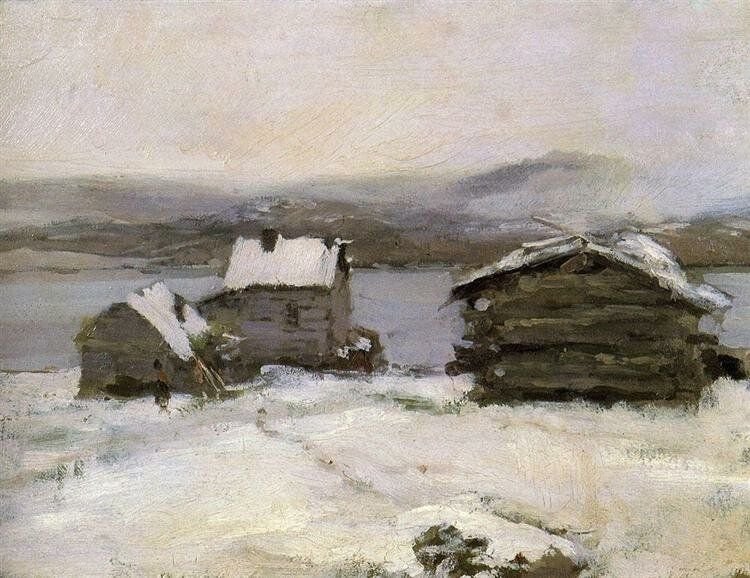     Константин Коровин, Зима в Лапландии, 1894, Третьяковская галерея, Москва, Россия