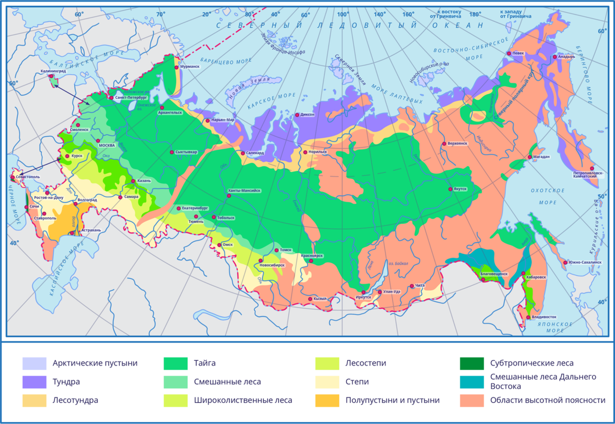 Тундра тайга смешанный лес. Карта природных зон России Лесные зоны. Зона широколиственных лесов на карте России. Тайга на карте России природных зон. Смешанные и широколиственные леса на карте России.