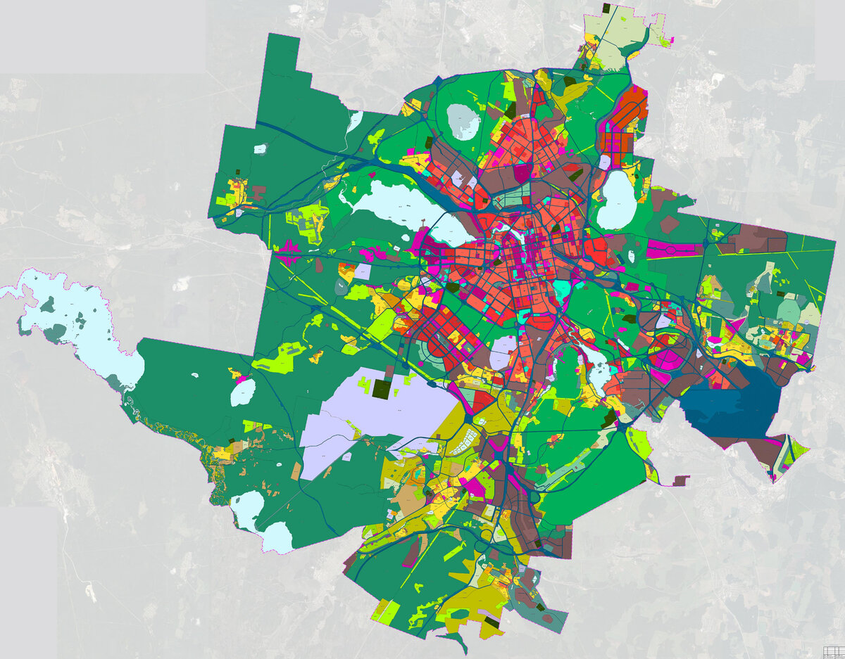 Генплан развития екатеринбурга до 2035 года карта