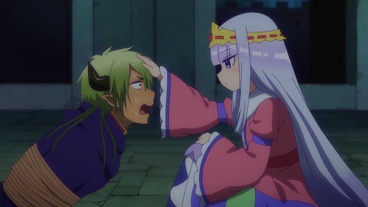 "Не бойся, рогатый, мы просто поиграем в "Принцессу и Похитевшего её Короля Демонов", вот только сейчас твоя очередь быть Принцессой"))