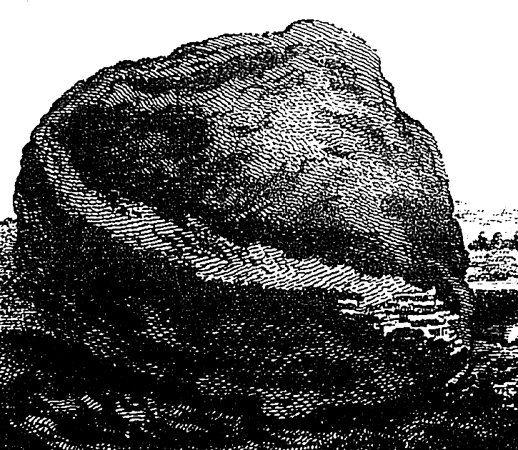 Самый первый рисунок найденного метеорита. 1788 год