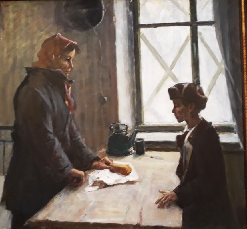 Николай Репин. "Блокадный хлеб",