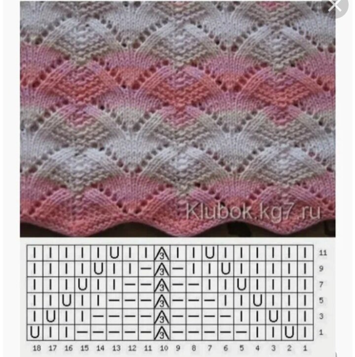 Узор спицами 