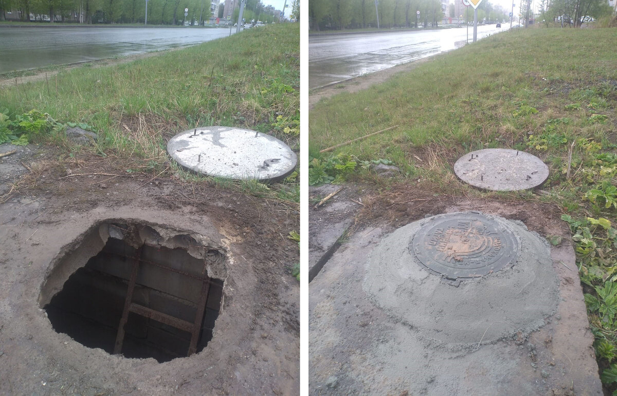 Из серии "Было и стало". Фото слесарей АВР ООО "Водоканал-НТ", 2023 год. 