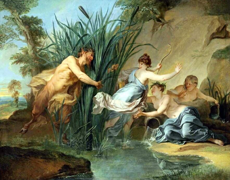 «Пан и Сиринга» 1723 г.Ноэль Никола Куапель (1690-1734).