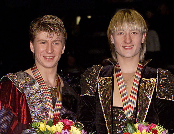 Алексей Ягудин и Евгений Плющенко в 1999 году.
