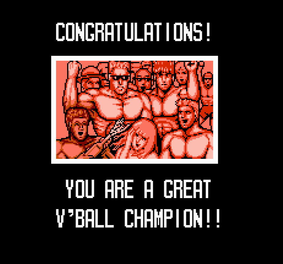 «U.S. Championship V'Ball» или «Super Spike V'Ball» – пляжный волейбол с возможностью игры до четырёх человек. Внезапно среди персонажей оказались Джимми и Билли из «Double Dragon».