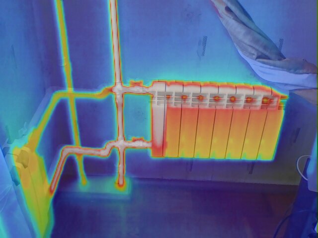 Теплограмма квартирных приборов отопления
