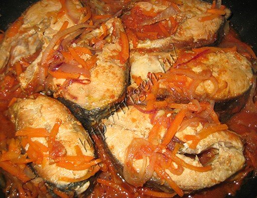 Горбуша в соусе