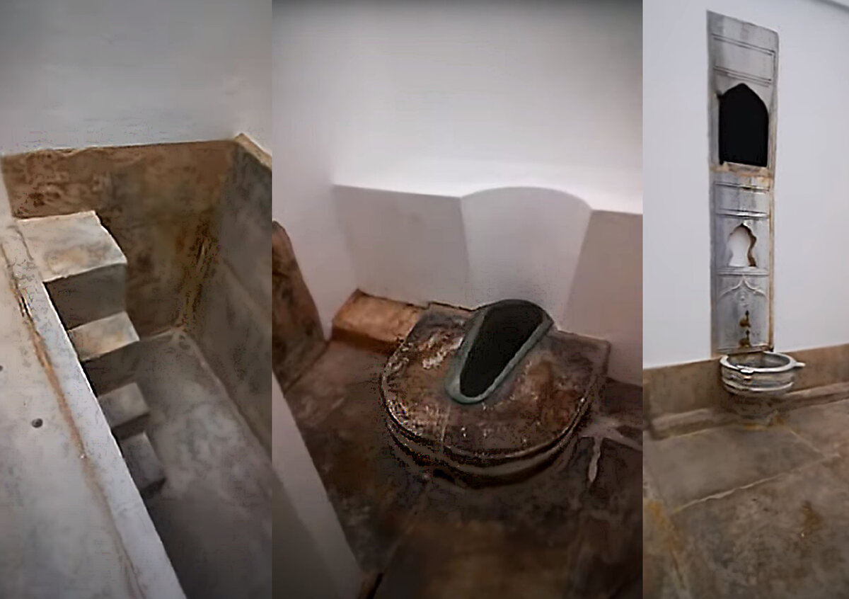 1-ое фото: Бессейн для евнухов; 2-е фото: Уборная; 3-е фото: Хаммам. Топкапы, Стамбул 