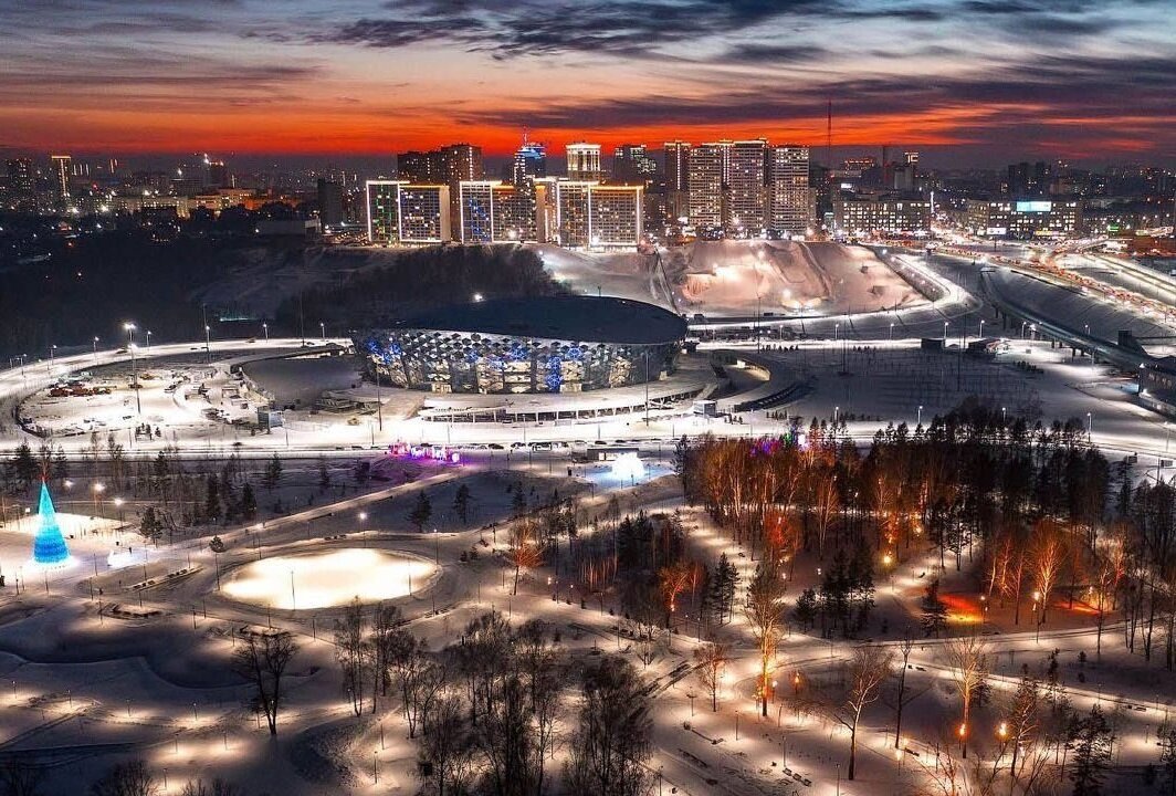 Ночной Новосибирск. Фото с сервиса Яндекс.Картинки