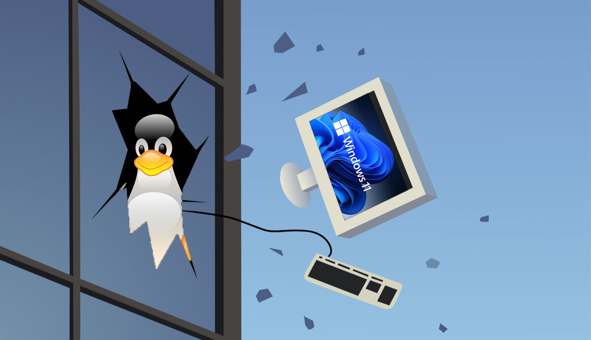Через 2 года в России не останется компьютеров, работающих на Windows / Дзен.Уловка-32