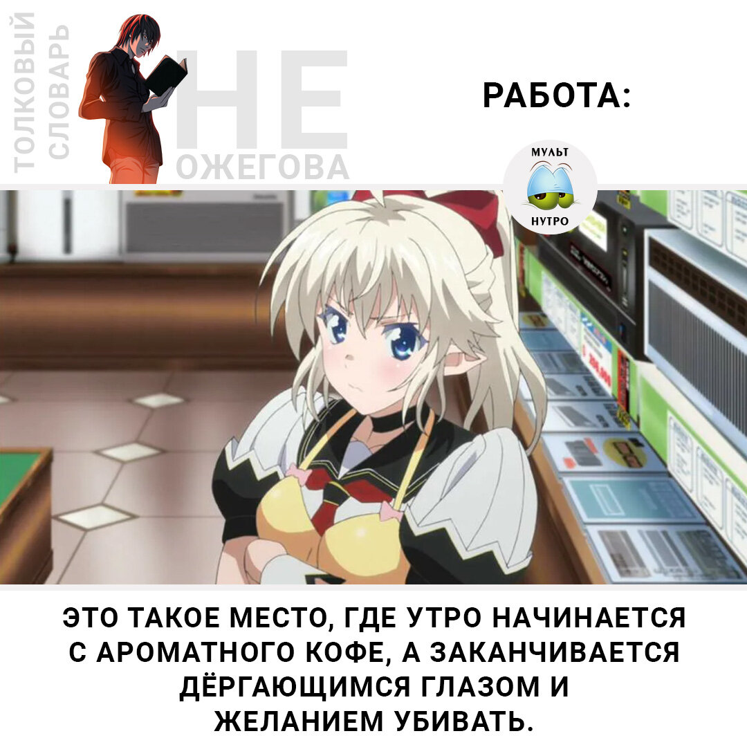 (Аниме «Раз героем мне не стать – самое время работу искать!») 