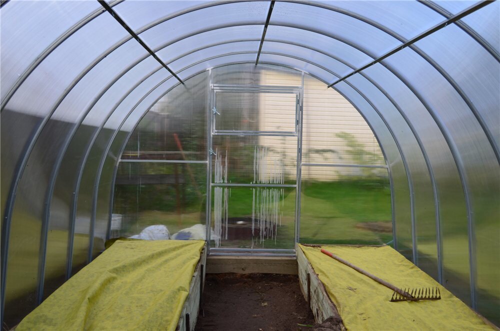 Так выглядела теплица в 2015-м