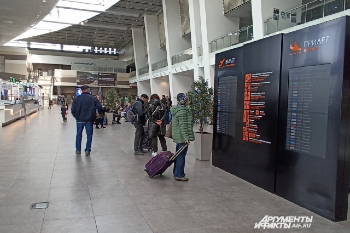    Вылет рейса из Перми в Минск задерживается более чем на пять часов