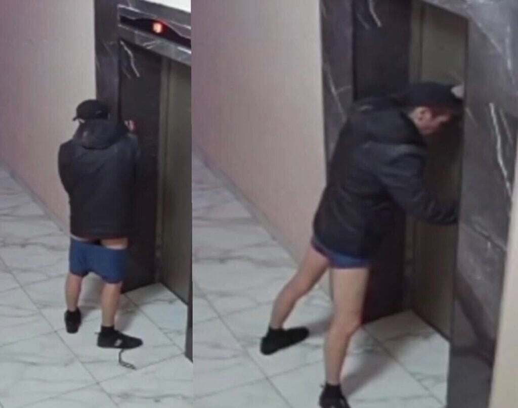 Полицейский в подъезде