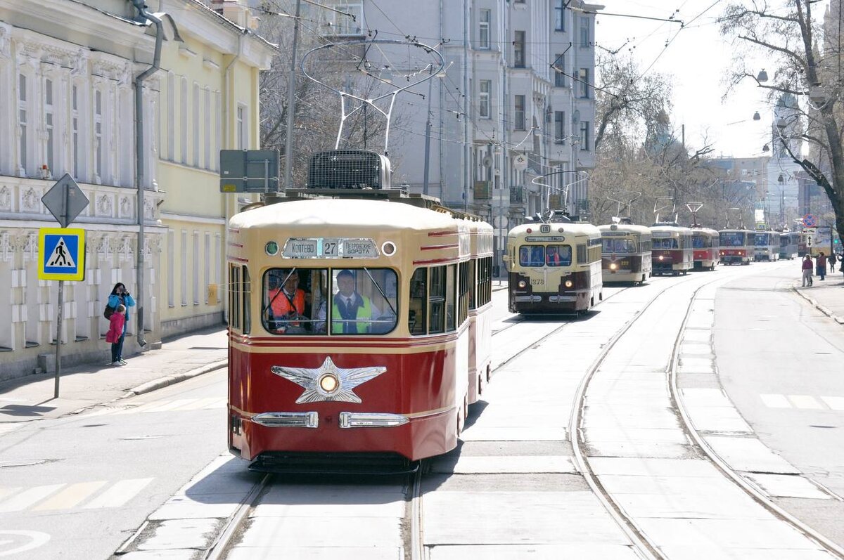 старые трамваи в москве