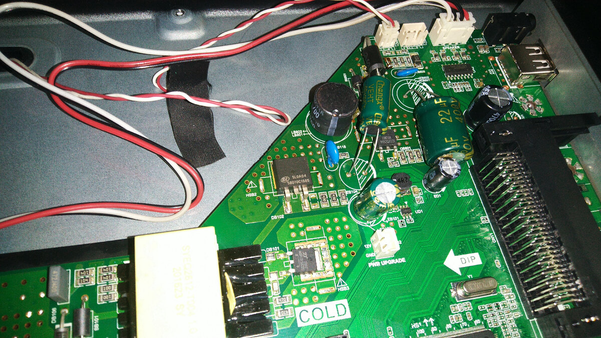 Телевизор GALATEC TWS-3207MC. Нет подсветки в очередной раз. Ремонт ...