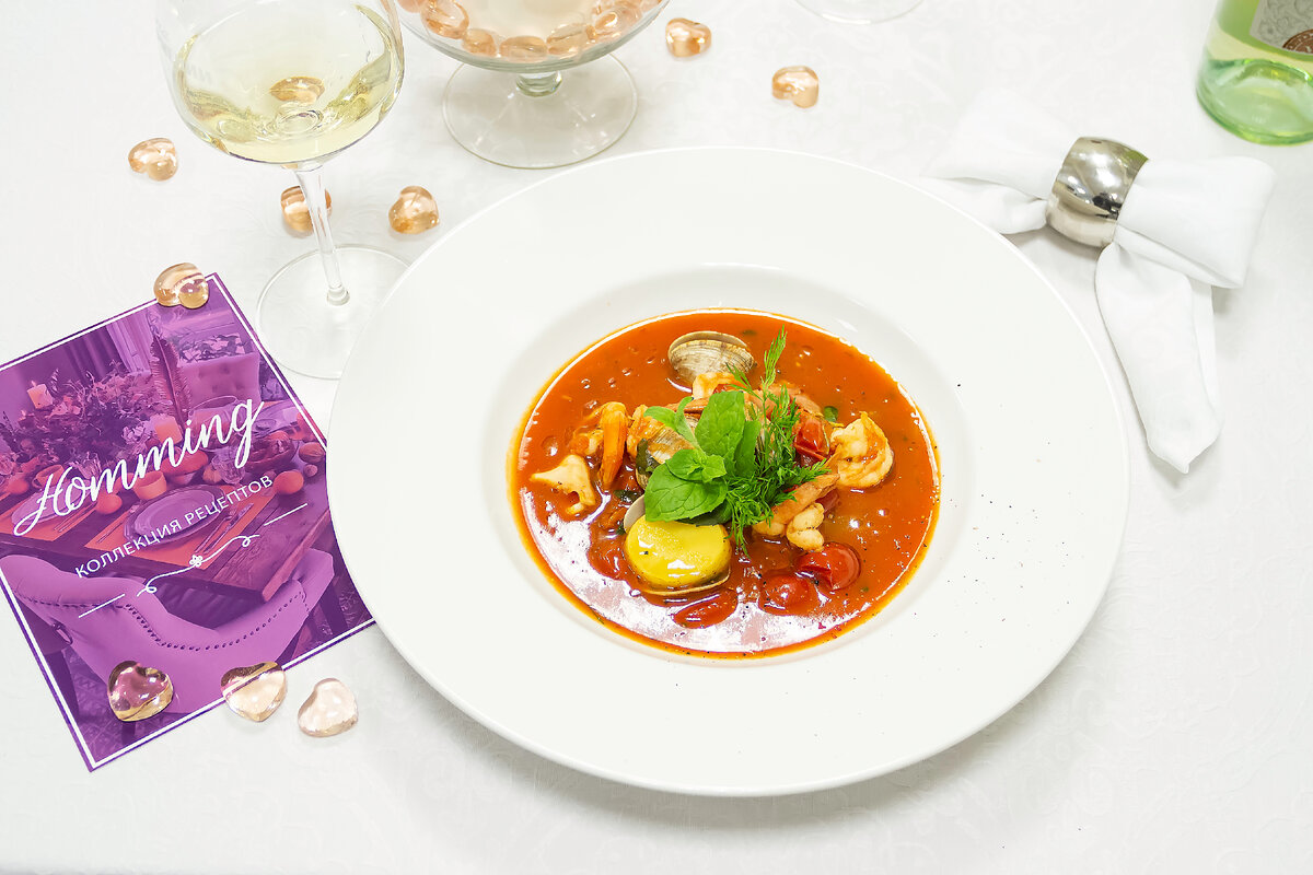 Суп с морепродуктами