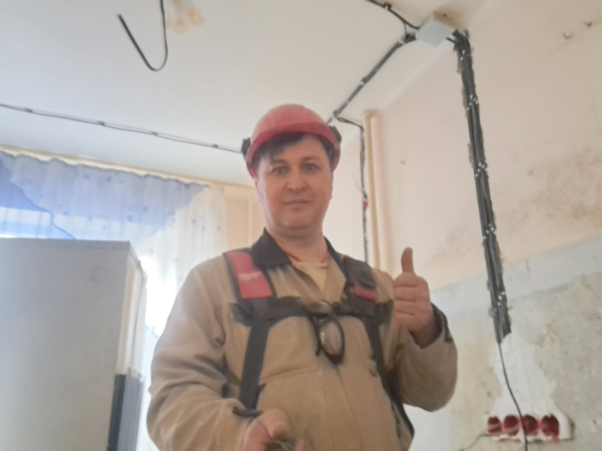 Монтаж электропроводки в кухне панельного дома