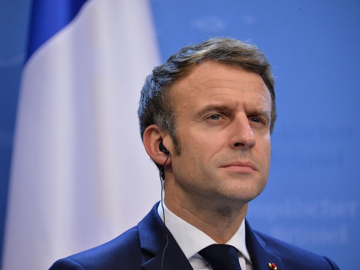    Президент Франции Эмманюэль Макрон на пресс-конференции по итогам саммита Европейского союза в Брюсселе© РИА Новости / Алексей Витвицкий