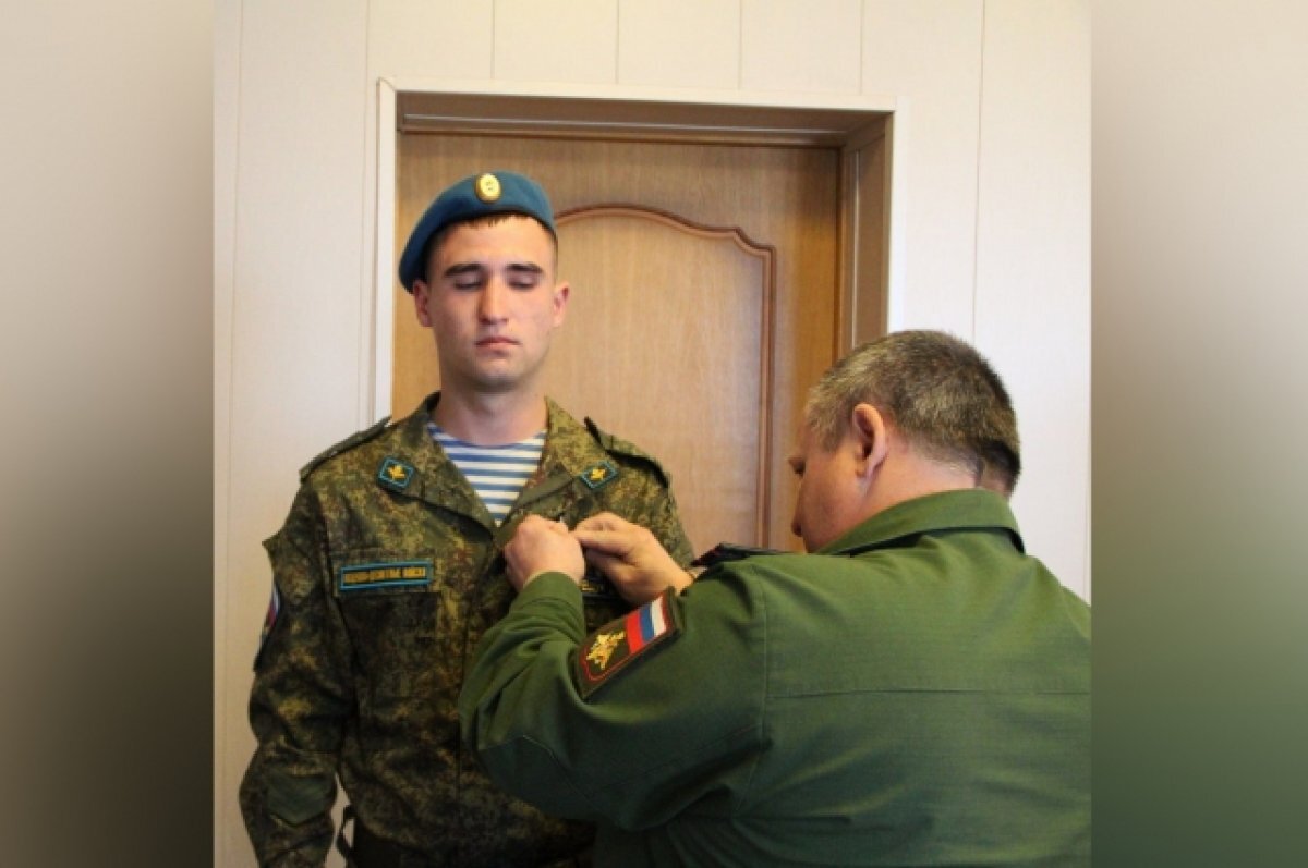    Воронежца, спасшего боевого товарища, наградили медалью «За отвагу»