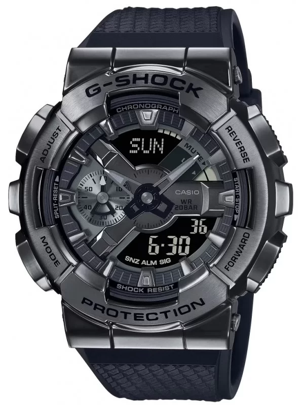 Casio GM-110BB-1A с хронографом обзор наручных часов