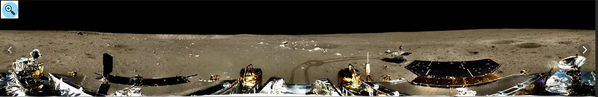 Панорама Луны сделанная Китайской АМС