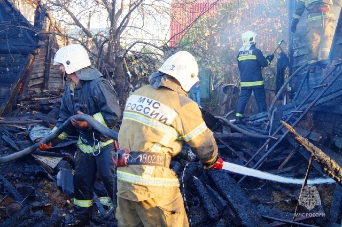    В Самаре в СНТ «Ясная поляна» при пожаре пострадали 3 взрослых и ребёнок