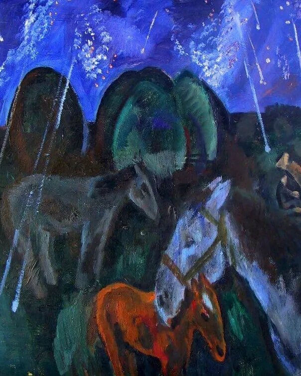 ВИТАЛИЙ ТЮЛЕНЕВ. ЗВЕЗДОПАД (ФРАГМЕНТ). 1976. АСТРАХАНСКАЯ ГОСУДАРСТВЕННАЯ КАРТИННАЯ ГАЛЕРЕЯ ИМЕНИ П.М. ДОГАДИНА, АСТРАХАНЬ