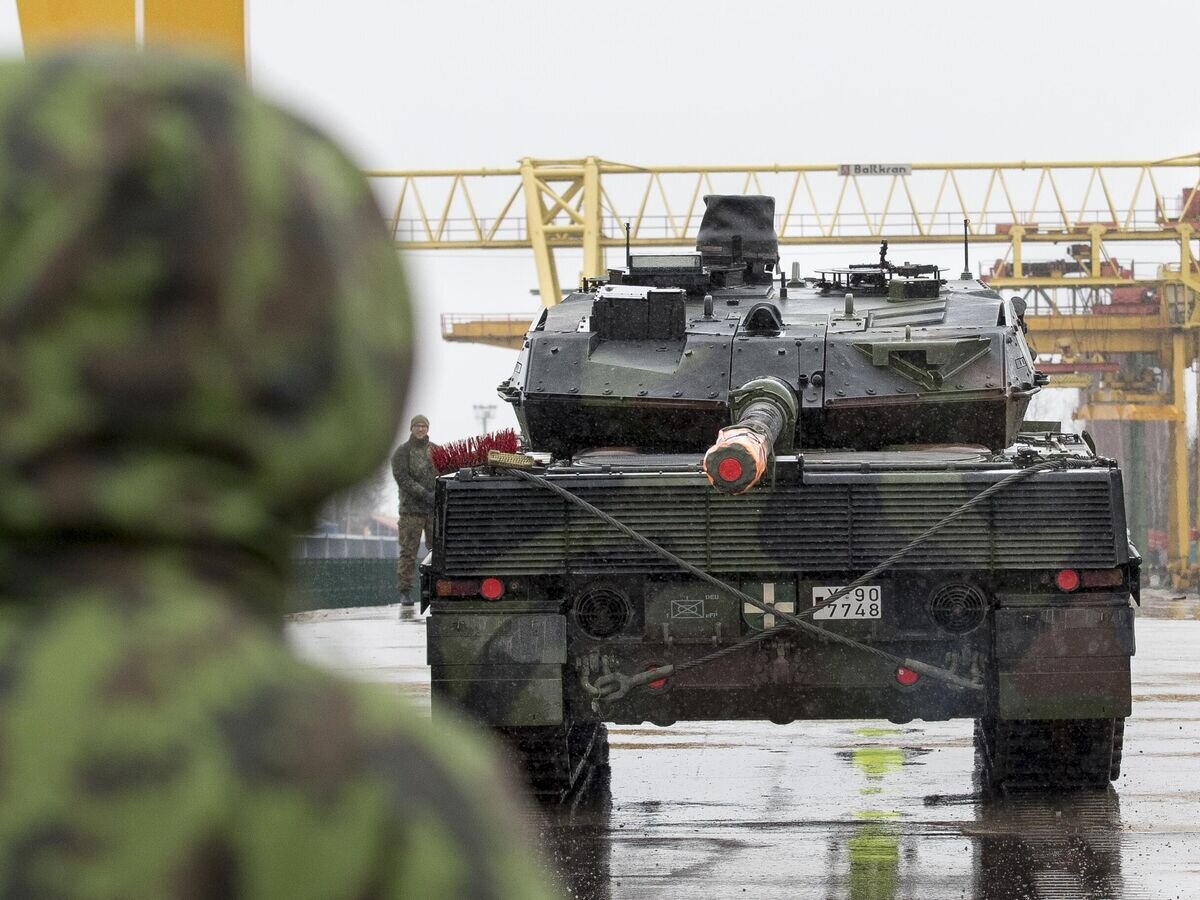 Немецкий танк Leopard 2© AP Photo / Mindaugas Kulbis