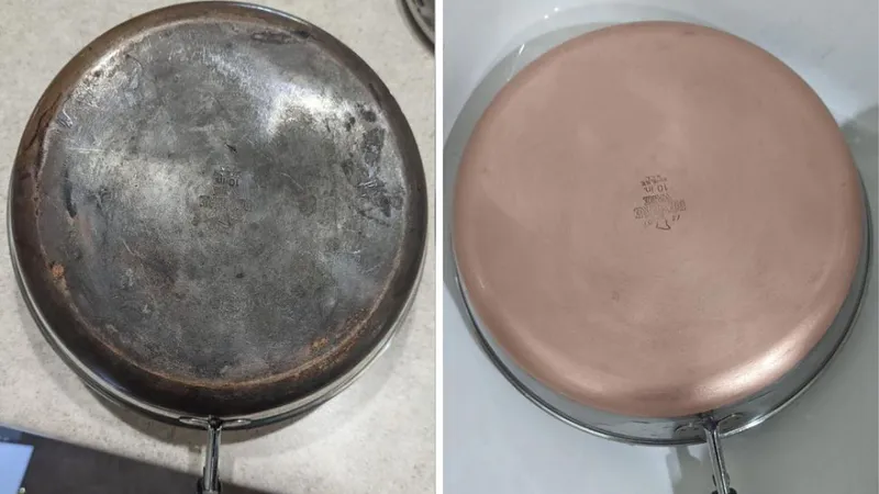 Выложите домашнюю пасту из двух ингредиентов на дно сковороды. Вы не узнаете ее через 10 минут