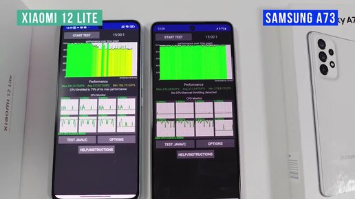 Xiaomi 12 Lite против Samsung Galaxy A73