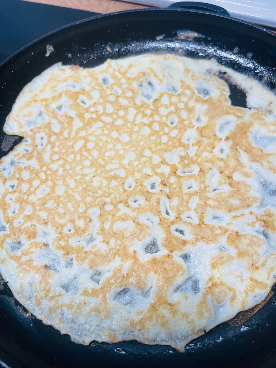 Блин из яйца и воды